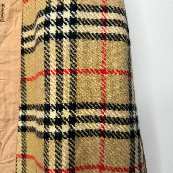Burberrys’ Vintage 100% Wool Nova Check Coat Liner / Vest Made in England - Picture 4 of 9